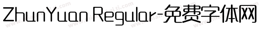 ZhunYuan Regular字体转换